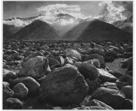 Artist: Ansel Adams (American, 1902-1984). Title: "Mt. Williamson, Sierra Nevada, from Manzanar, California". Medium: Origina