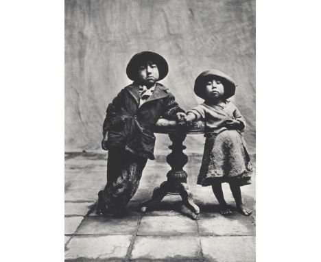 Artist: Irving Penn (American, 1917-2009). Title: "Cuzco Children, Peru [detail]". Medium: Original photogravure. Date: Compo