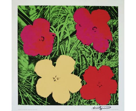 Artist: Andy Warhol (American, 1928 - 1987). Title: "Flowers ["Red" - Nouvelles Images]". Medium: Original color silkscreen. 