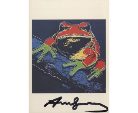 Artist: Andy Warhol (American, 1928 - 1987). Title: "Pine Barrens Tree Frog [announcement]". Medium: Color offset lithograph.