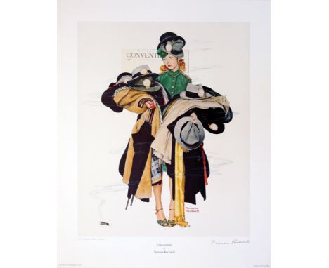 Artist: Norman Rockwell (American, 1894 - 1978). Title: "Convention". Medium: Original color collotype. Date: Printed 1976. D