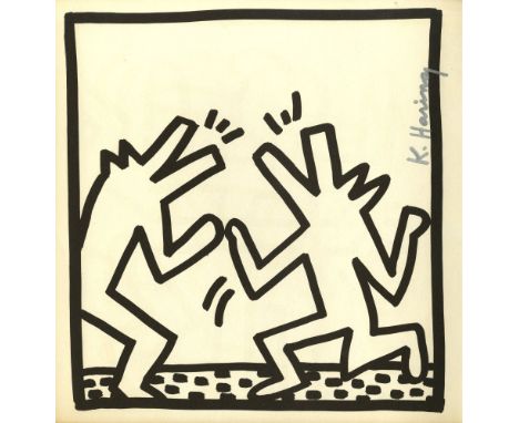 Artist: Keith Haring (American, 1958 - 1990). Title: "Barking Dogs". Medium: Lithograph. Date: Composed 1982. Printed 1982. D