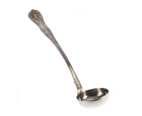QUEEN'S PATTERN SILVER SAUCE LADLE, GLASGOW 1845MAKER: J. MILLER LENGTH: 7 INCHES APPROX. 1.5 TROY OUNCES 