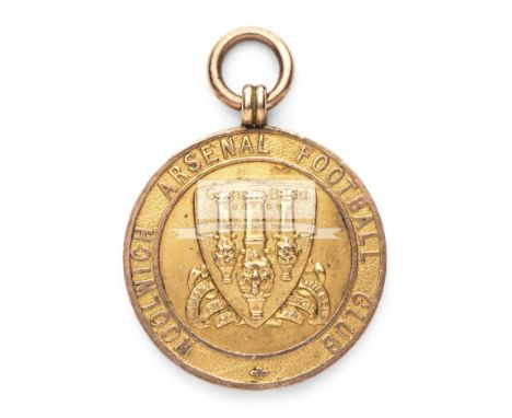 Woolwich Arsenal medal awarded to goalkeeper Jimmy Ashcroft to commemorate the club's promotion to the Division One of the Fo