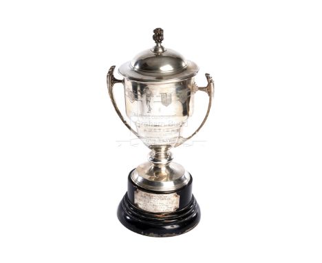 A silver Lord Lonsdale Boxing Trophy by Mappin &amp; Webb, Sheffield, 1951, the lid inscribed Lord Lonsdale Trophy, with BBB 