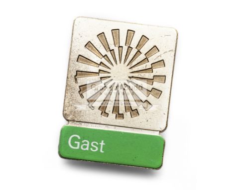 Munich 1972 Olympic Games guest's badge,silver-plated badge inscribed GAST