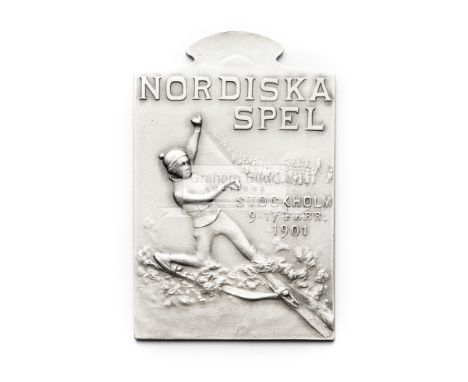 A scarce medal awarded at the first Nordiska Spel [Nordic Games] held at Stockholm in 1901 - considered a forerunner of the W