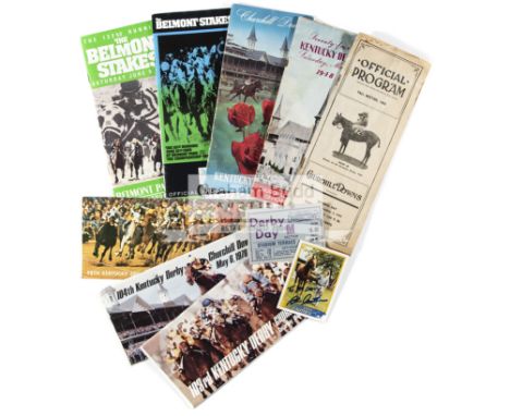 A collection of Official American Horse Racing Programmes, dating from 1945 to 1990,comprising of Official Program Churchill 