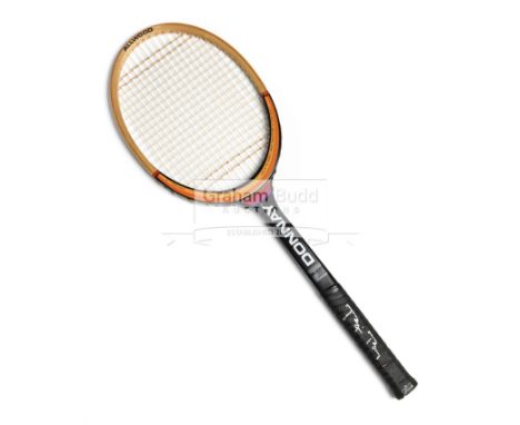 Bjorn Borg signed Donnay tennis racquet,signed in silver marker pen to hand grip, 69 cm.