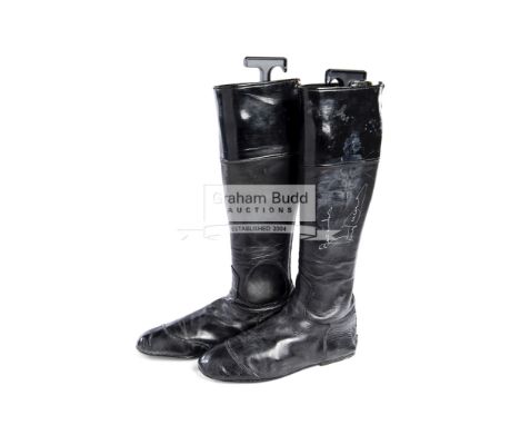 A signed pair of A.P. McCoy's race riding boots,by Classic Boots of Richmond, North Yorkshire, both annotated inside A P, bot