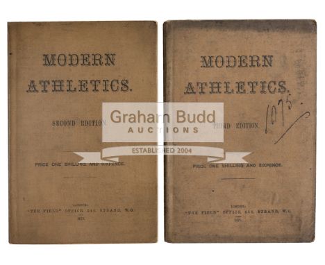 Two rare volumes of Modern Athletics by Henry Fazakerley Wilkinson,2nd & 3rd edtions published in 1875 & 1877 (the first edit