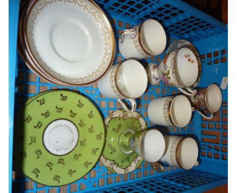 Selection of coffee cans, cups and saucers etc