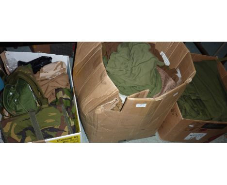 3 boxes of army surplus
