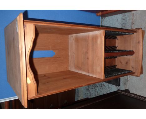 Pine stereo/CD cabinet