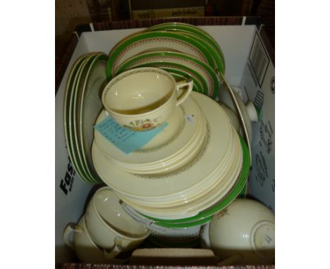 Selection of Meakin and Wedgwood plates, cups etc