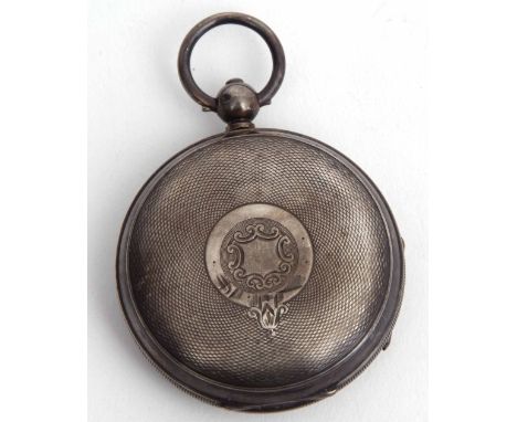 Early 20th century silver cased open face lever watch, 12148, the frosted gilt movement with bi-metallic cut compensated bala