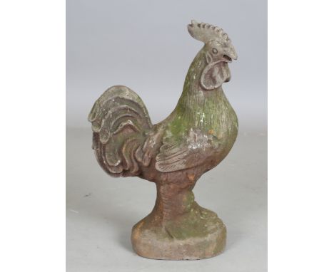 A 20th century cast iron garden model of a cockerel, height 55cm.Buyer’s Premium 29.4% (including VAT @ 20%) of the hammer pr