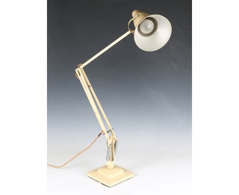 A Herbert Terry anglepoise table lamp, finished in cream enamel.Buyer’s Premium 29.4% (including VAT @ 20%) of the hammer pri