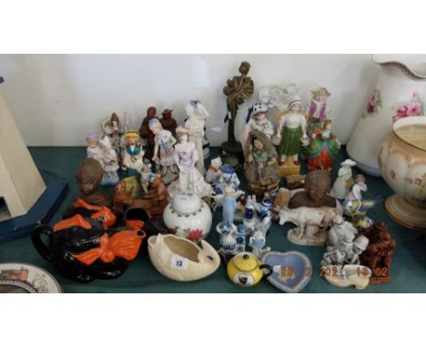 A qty of figures etc.