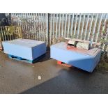2x METAL CABINETS & LINBINS