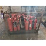 STILLAGE OF FIRE EXTINGUISHERS