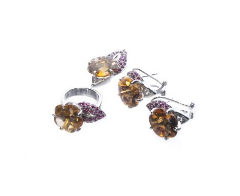 Ring- 10g Sz 6. 15mm stone EAR- 8g PENDANT- 9g