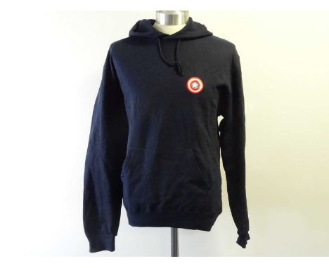 Film / Production Crew Issued Clothing: - CAPTAIN AMERICA - The First Avenger long sleeved navy blue hoody 'XL' - PROVENANCE: