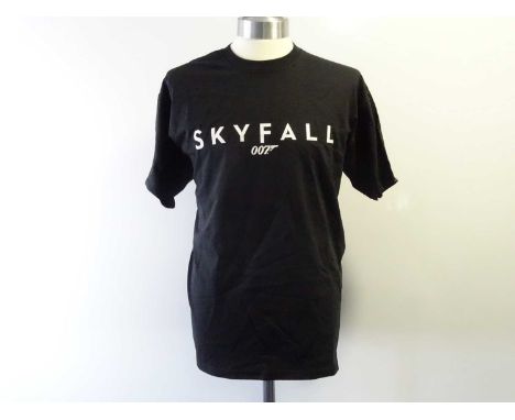 Film / Production Crew Issued Clothing: JAMES BOND - SKYFALL - Second Unit black short sleeve 'XL' t-shirt - PROVENANCE: Thes