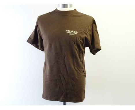 Film / Production Crew Issued Clothing: WAR HORSE - A 'L' short sleeve brown shirt and cap - PROVENANCE: These came from a pr