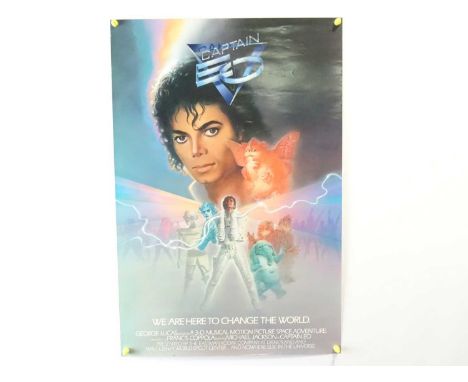 CAPTAIN EO (1986) - Original One-Sheet Park Poster promoting the Film - "Captain EO" was directed by Francis Ford Coppola and