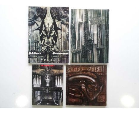 H.R. GIGER ART BOOK LOT (4 in Lot) - Four fully illustrated books to include GIGER'S ALIEN (1989) - First Edition (Titan) + H