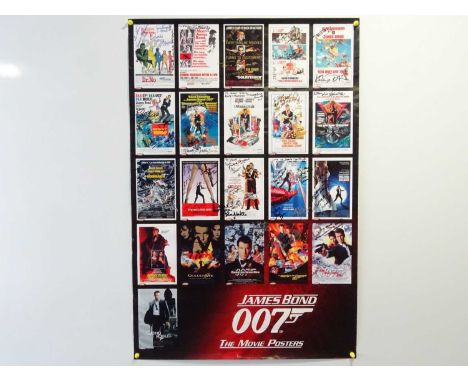 JAMES BOND - 'James Bond 007 The Movie Posters' promotional poster signed by 36 bond girls including 2 stunt people  (92cm x 