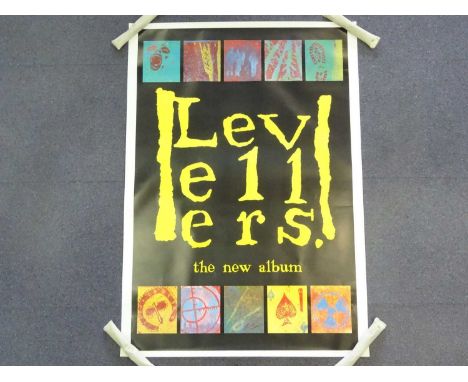 LEVELLERS - Commercial Poster 'The New Album' imagery - Large Portrait Format from 1980's - Printed by G.B. Posters Sheffield
