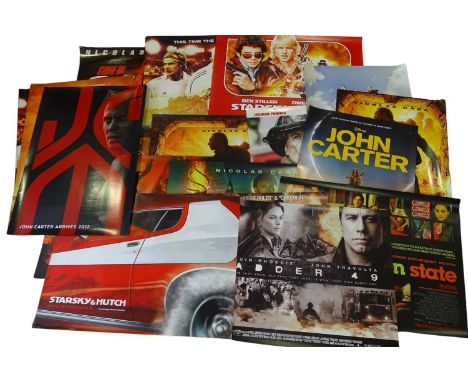 A mixed selection of rolled UK Quad and UK One sheet film posters for various action films to include: JOHN CARTER; LADDER 49