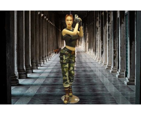 LARA CROFT - An original, rare Studio Oxmox very limited official lifesize Lara Croft 'Tombraider: Angel of Darkness' fibregl