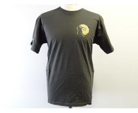 JAMES BOND: - Film / Production Crew Issued Clothing: CELEBRATING 50 YEARS OF 007 - grey, medium stunt crew t-shirt - unworn 
