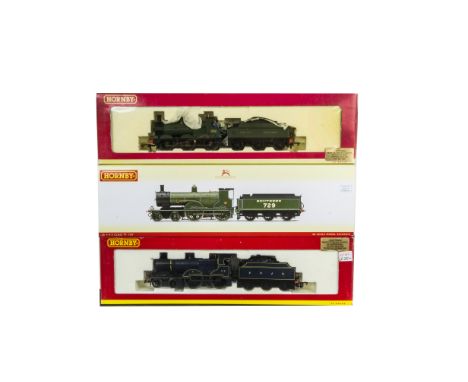 Hornby China 00 Gauge Steam Locomotives and Tenders, boxed trio comprising, R2711 Class T9 729 Southern Railways, R2217 S &am