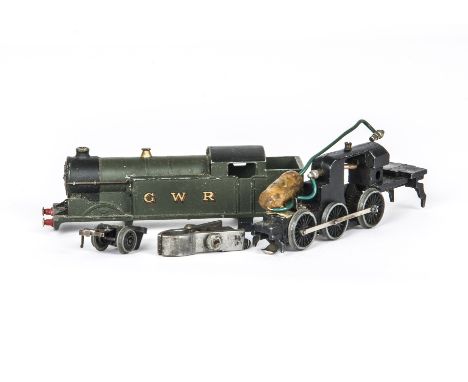 Hornby-Dublo 00 Gauge 3-Rail early Post-war GWR green 0-6-2T, No 6699, in parts, F, lacks motor body VG