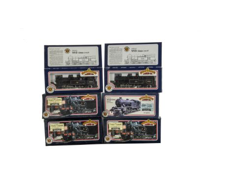 Bachmann Branchline 00 Gauge Steam Tank Locomotives, boxed group of six comprising, Ivatt Class examples, 31-452 41313, 31-45