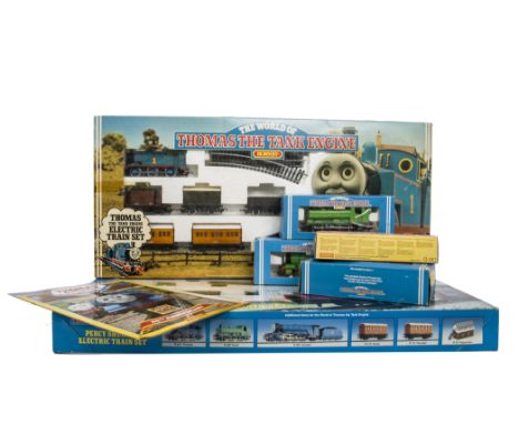 Hornby Margate 00 Gauge Thomas The Tank Engine Train Sets and Accessories, boxed sets including R256 Percy Shunter Set (compl