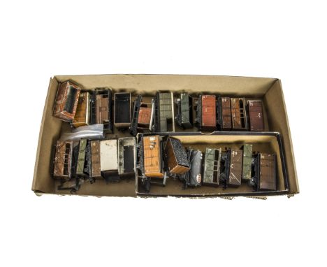 Hornby-Dublo 00 Gauge 3-rail pre and early  Post-war Rolling stock for spares and repair, including  pre-war GWR van, NE Hors