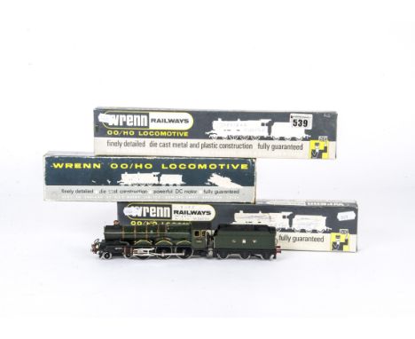 Wrenn and Hornby-Dublo 00 Gauge renumbered repainted or glossed Castle Class Locomotives and Tenders, Wrenn W2222 GWR green g