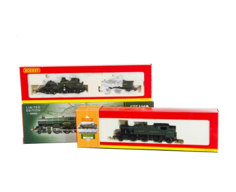 Hornby China 00 Gauge Steam Locomotives, boxed trio of limited edition GWR locomotives including R3165 Star Class locomotive 