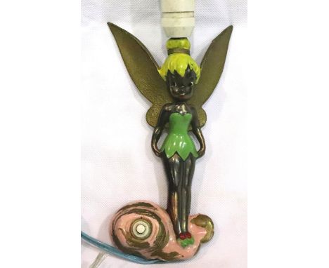 Disneys Tinkerbell vintage wall light circa 1960, L: 22 cm. No cracks, chips or visible restoration. P&amp;P Group 2 (£18+VAT