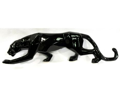 Anita Harris Black Panther, signed in gold, H: 40 cm. No cracks, chips or visible restoration. P&amp;P Group 3 (£25+VAT for t
