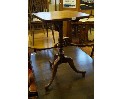 A Georgian mahogany tilt top tripod table.