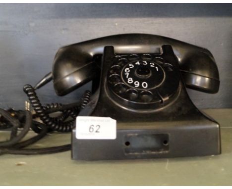 A vintage Bakelite telephone 