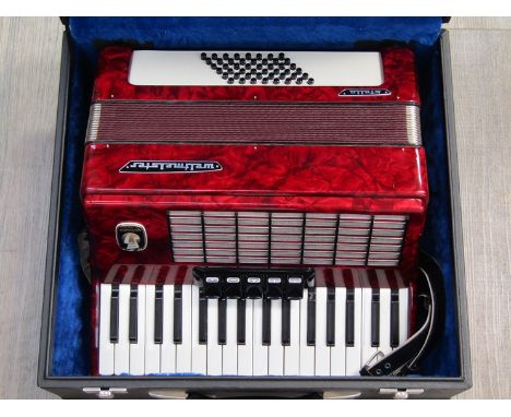A Weltmeister Stella accordion, cased