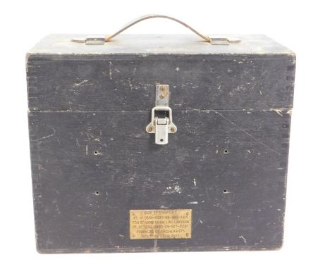 Box transport for 5in signalling lamp - Francis Searchlights, 13in wide x 10.5in high x 8.25in deep
