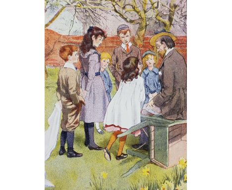 Brock (H. M., illustrator). The Little Browns, by Mabel E. Wotton, London: Blackie &amp; Son, 1900, colour frontispiece plus 